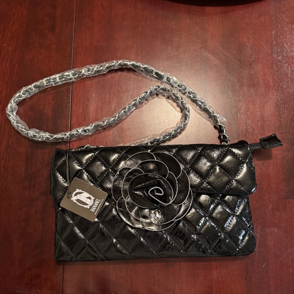 HANANEL Elegant Black Quilted Women's Purse
